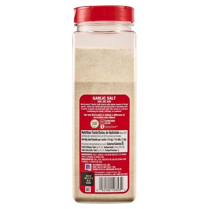 McCormick Garlic Salt, 41.25 oz
