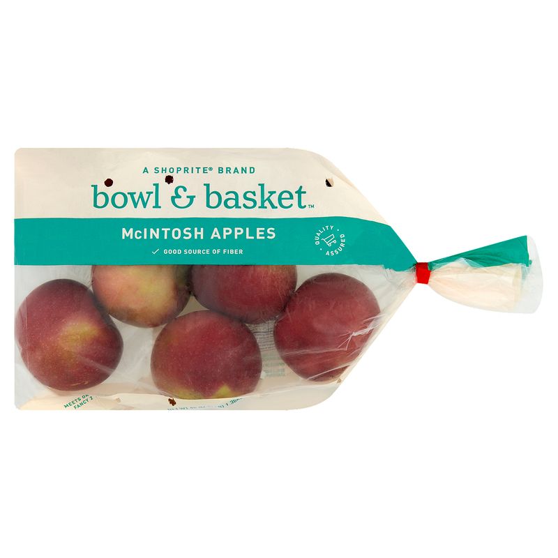 Bowl &amp; Basket McIntosh Apples, 3 lb bag