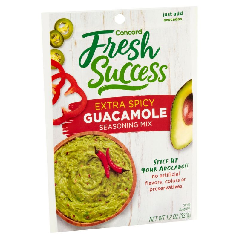 Concord Fresh Success Extra Spicy Guacamole Seasoning Mix, 1.2 oz