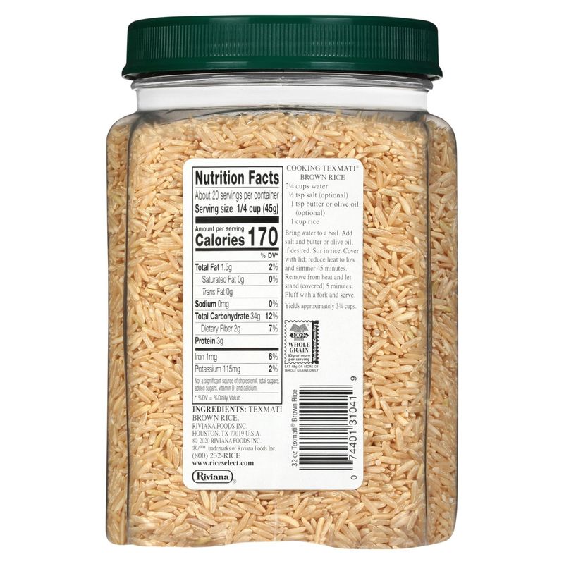RiceSelect Brown Texmati Long Grain Basmati Rice, 32 oz