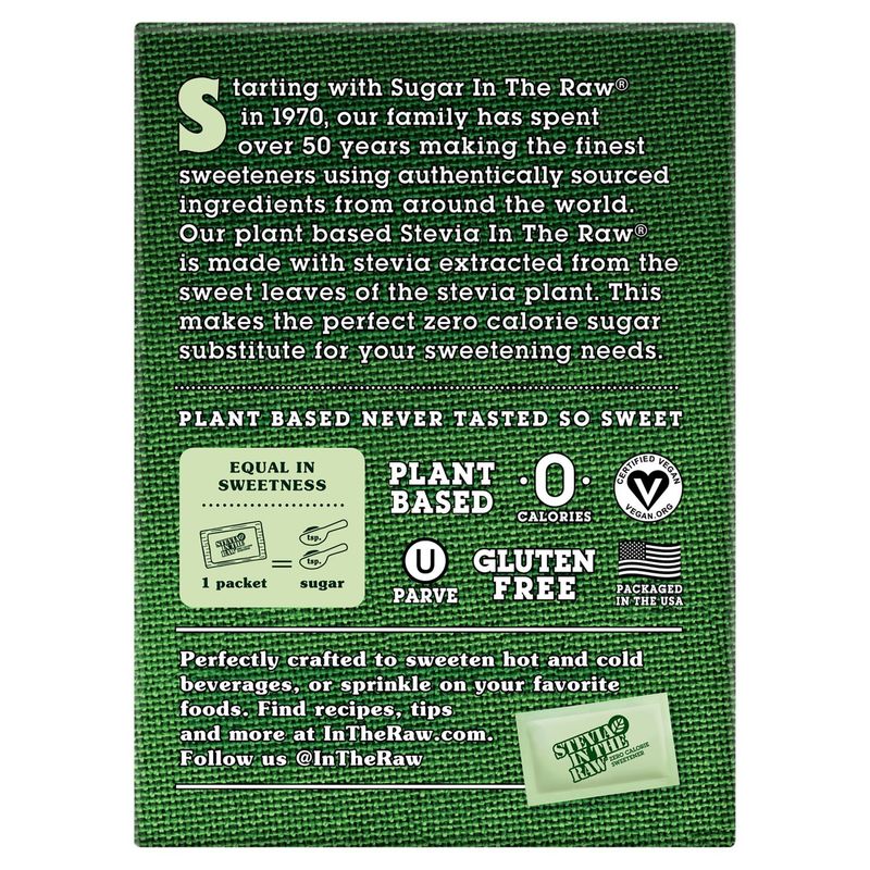 Stevia in the Raw Zero Calorie Sweetener Bonus Pack, 125 count, 4.4 oz