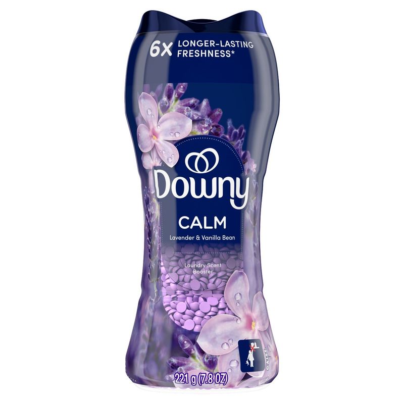 Downy Infusions In-Wash Laundry Scent Booster Beads, CALM, Soothing Lavender and Vanilla Bean, 7.8
