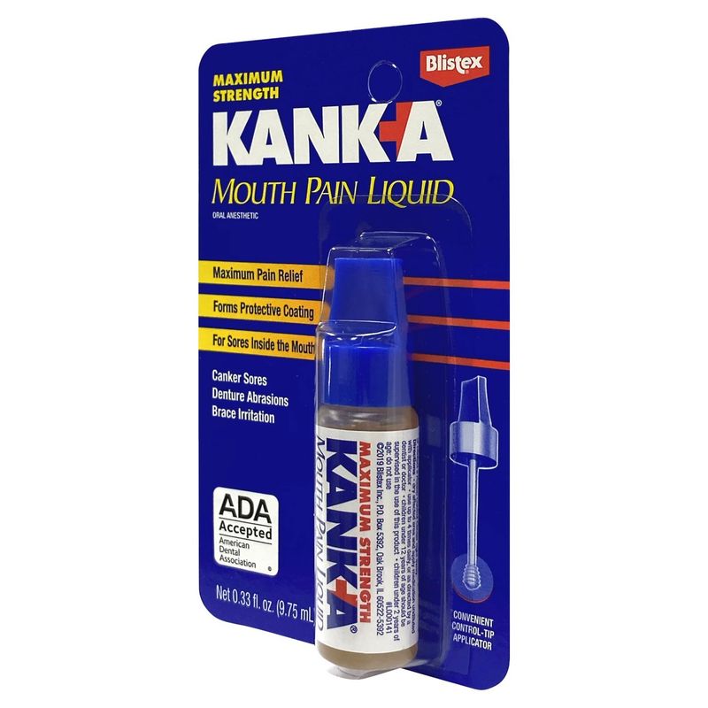 Blistex Kank-A Maximum Strength Mouth Pain Liquid, 0.33 fl oz