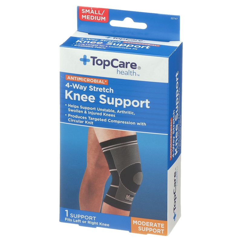 TopCare 4-Way Stretch Firm Knee Support, Small/Medium, 1 Count