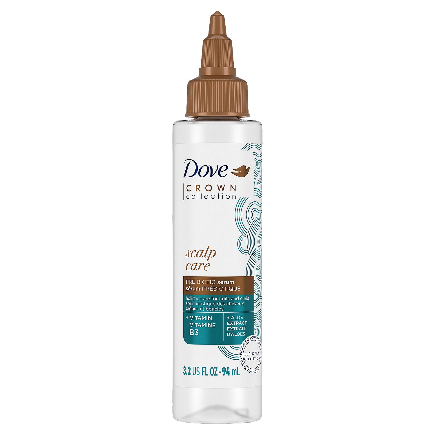 Dove Amplified Textures Scalp Care Pre Biotic Serum, 3.2 fl oz