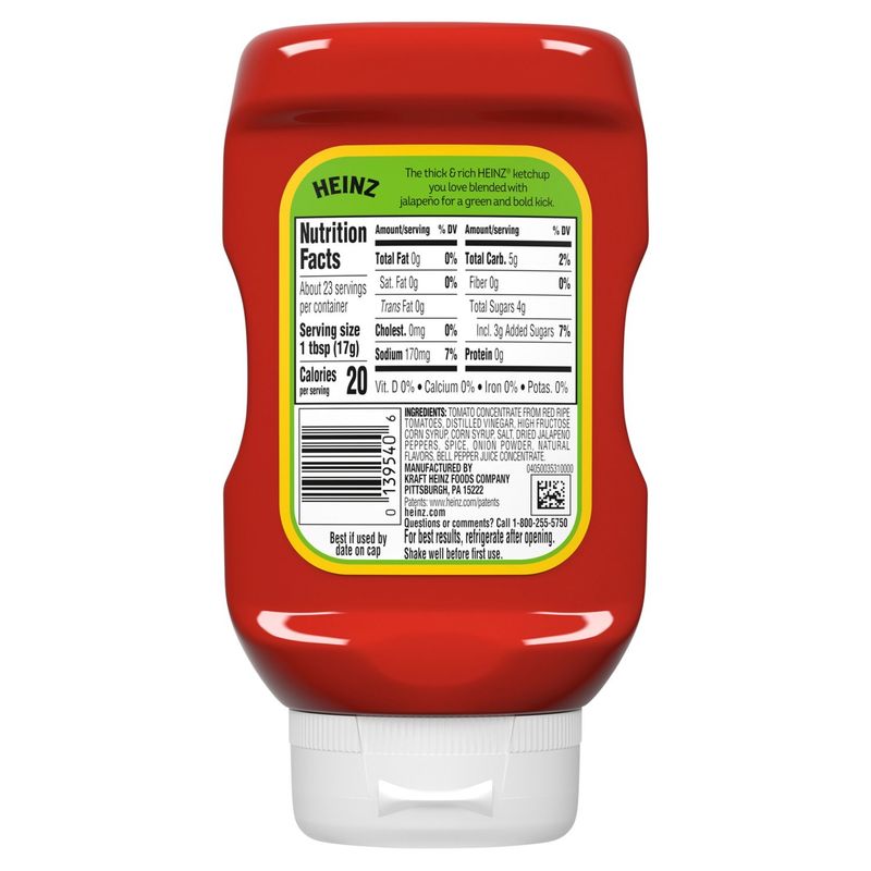 Heinz Hot Jalapeño Tomato Ketchup, 14 oz