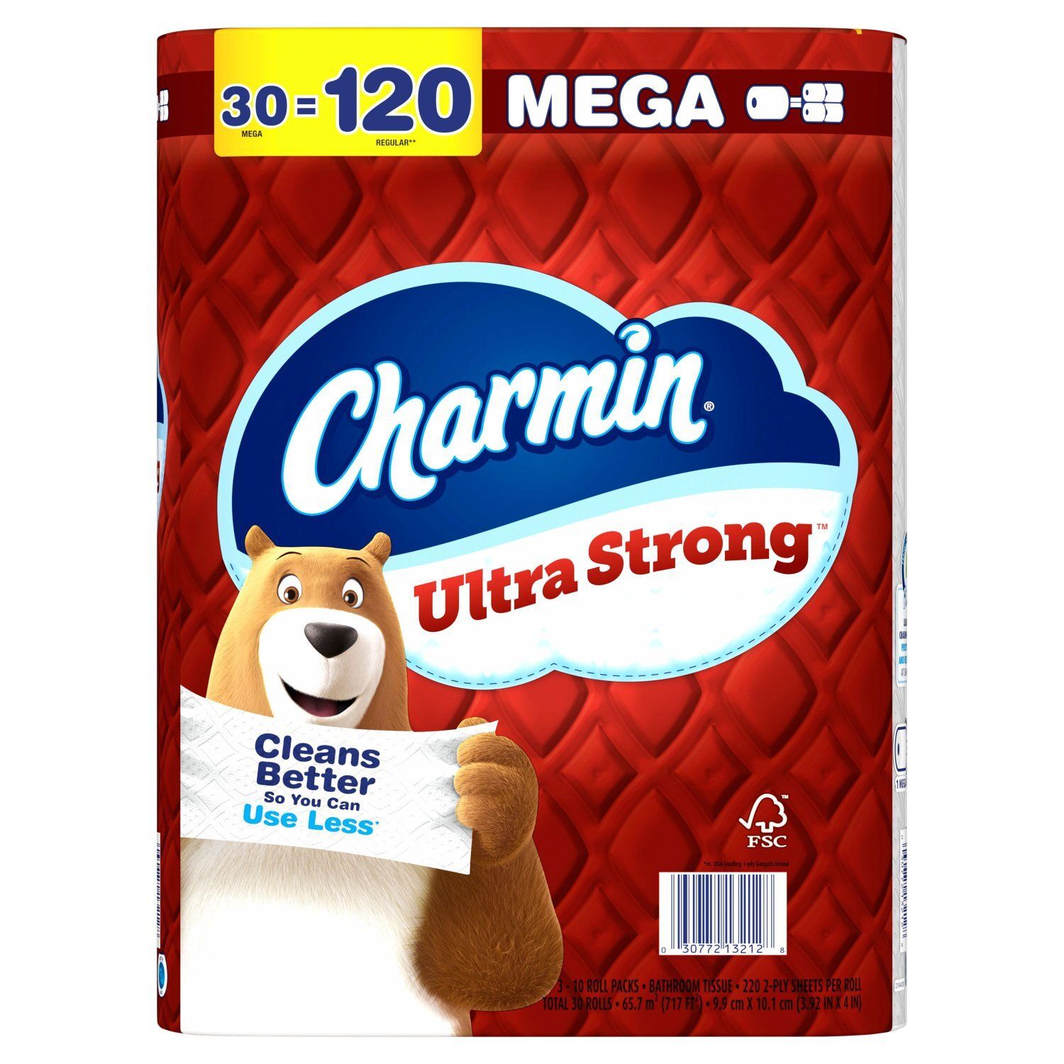 Charmin Ultra Strong Toilet Paper, 30 Mega Rolls