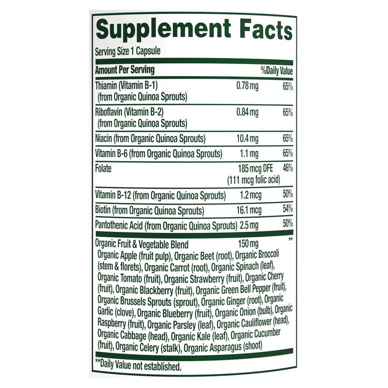Nature's Bounty Superfoods Plus Energy Dietary Supplement, 30 count