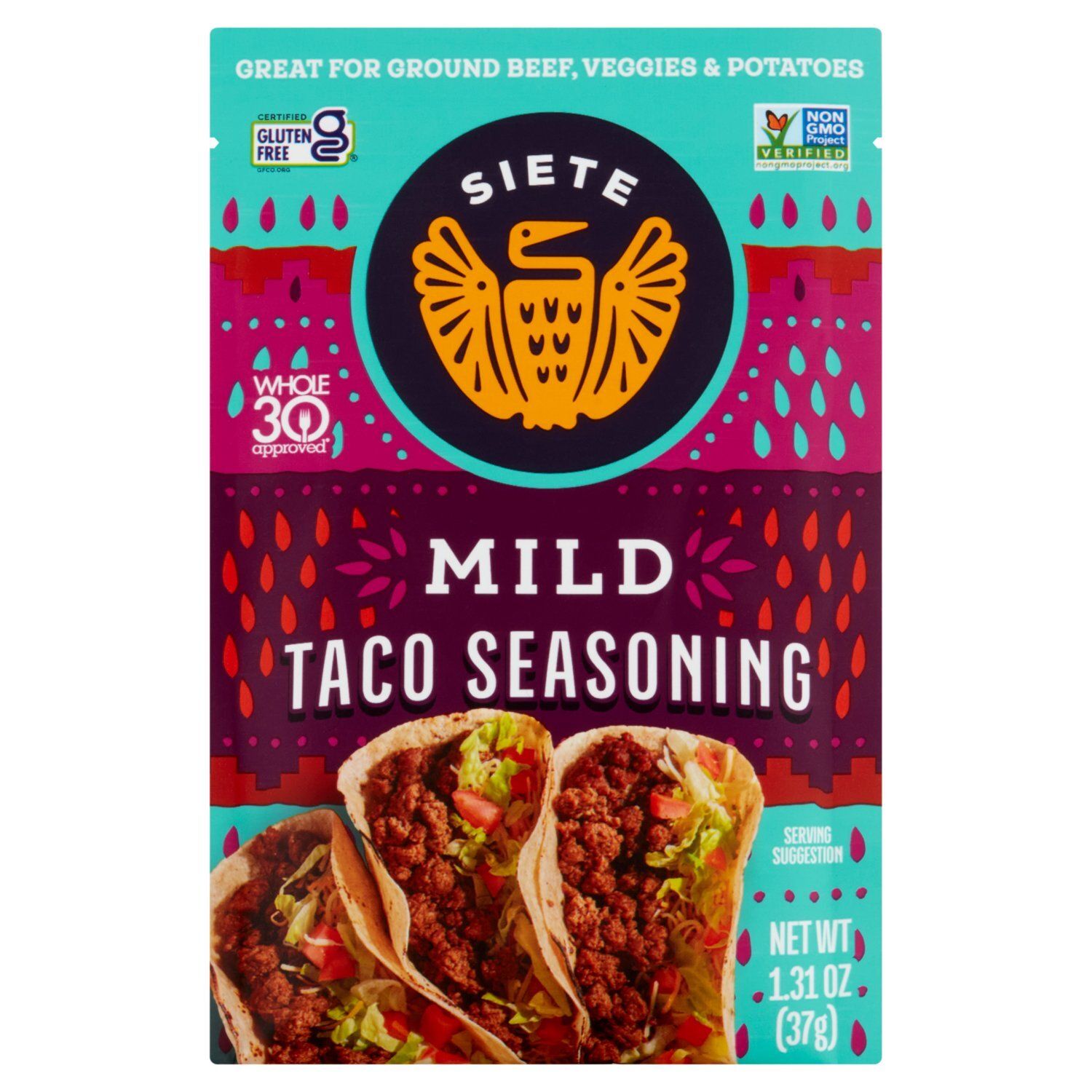 Siete Mild Taco Seasoning, 1.31 oz