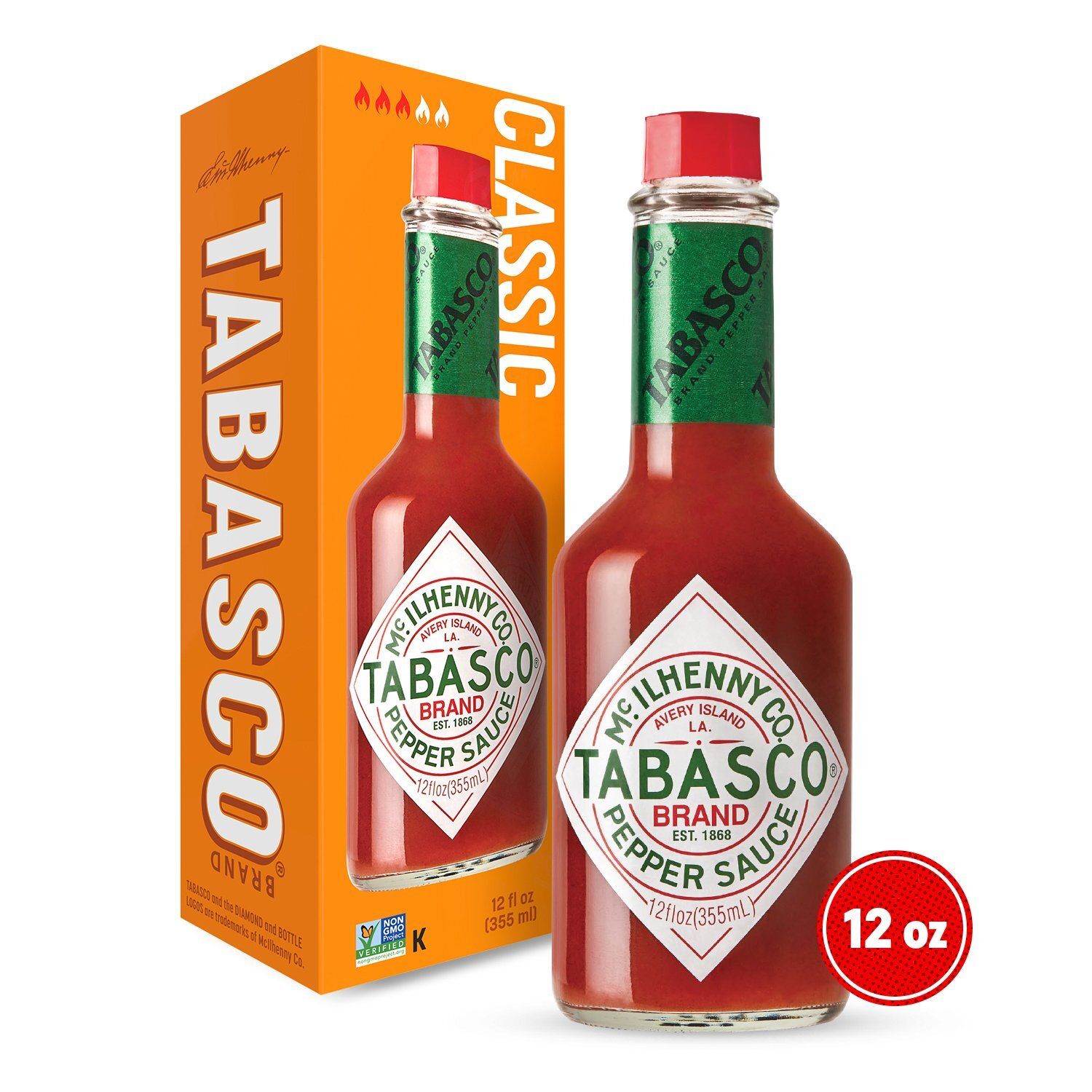 McIlhenny Co. Tabasco Classic Pepper Sauce, 12 fl oz