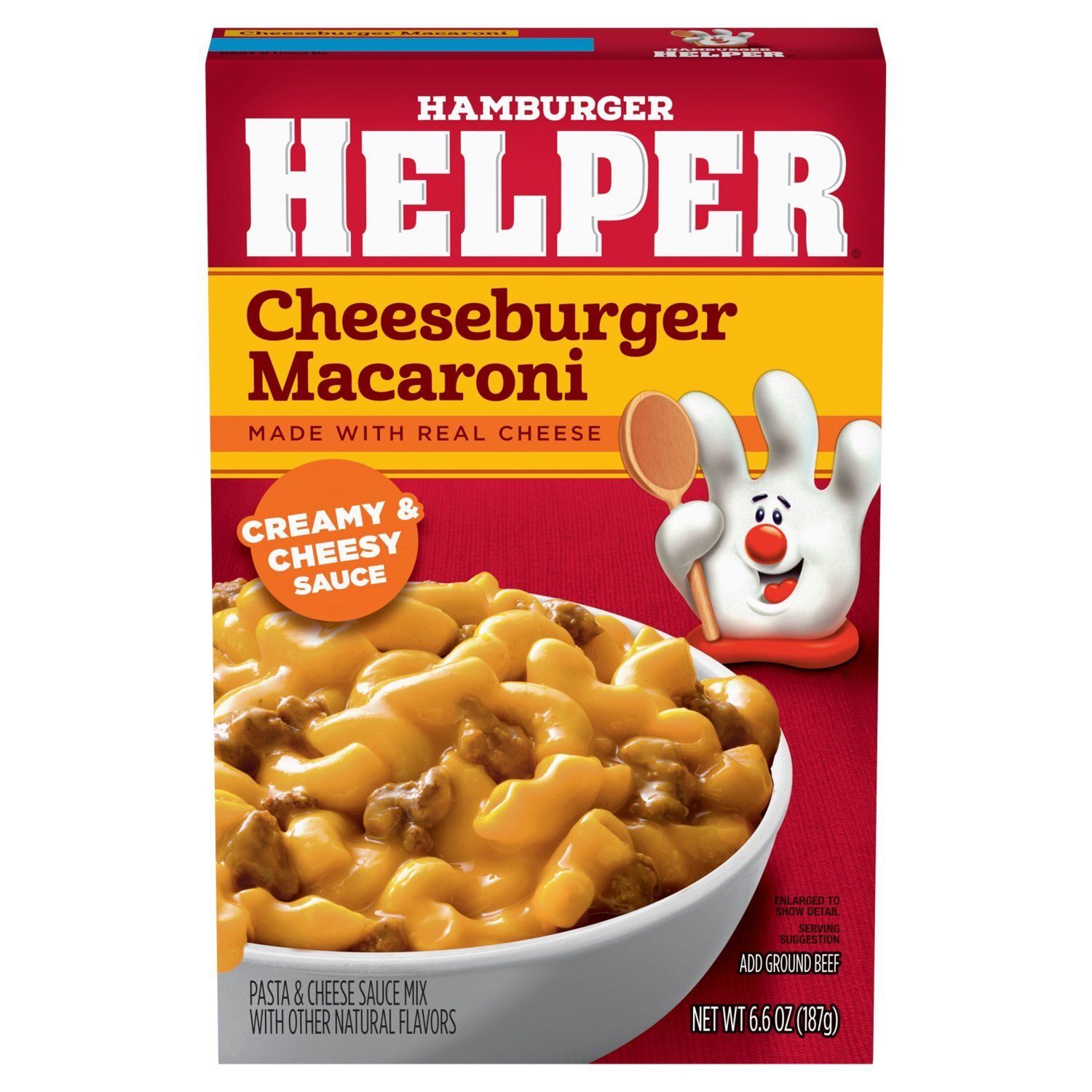 Hamburger Helper Cheeseburger Macaroni Pasta &amp; Cheese Sauce Mix, 6.6 oz