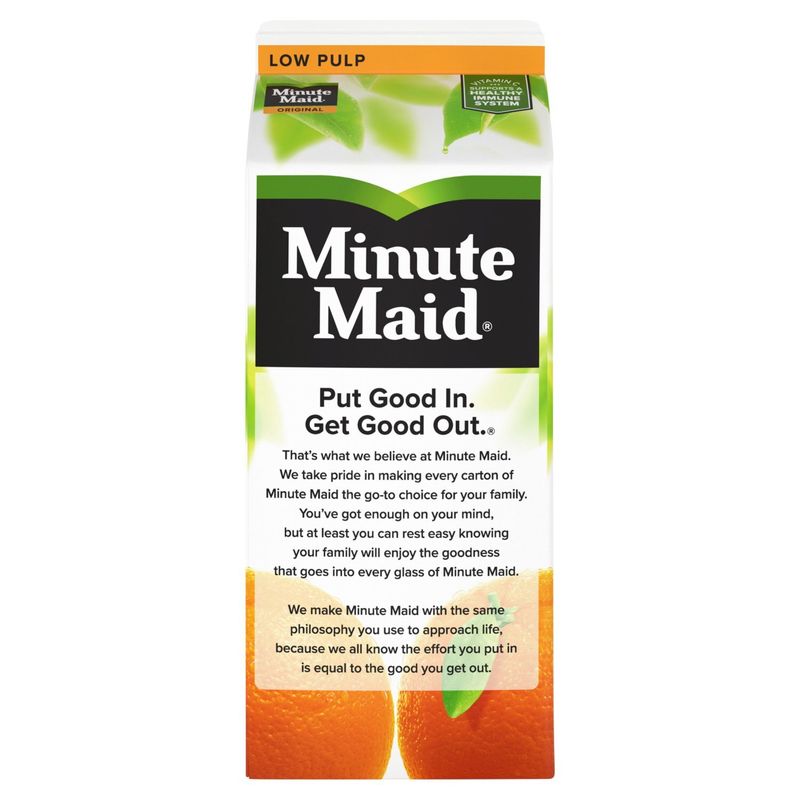 Minute Maid Orange Juice Carton, 59 fl oz
