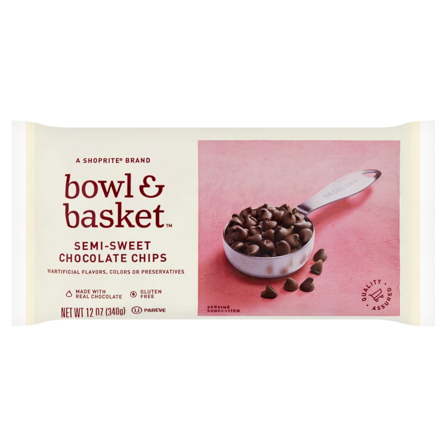 Bowl &amp; Basket Semi-Sweet Chocolate Chips, 12 oz