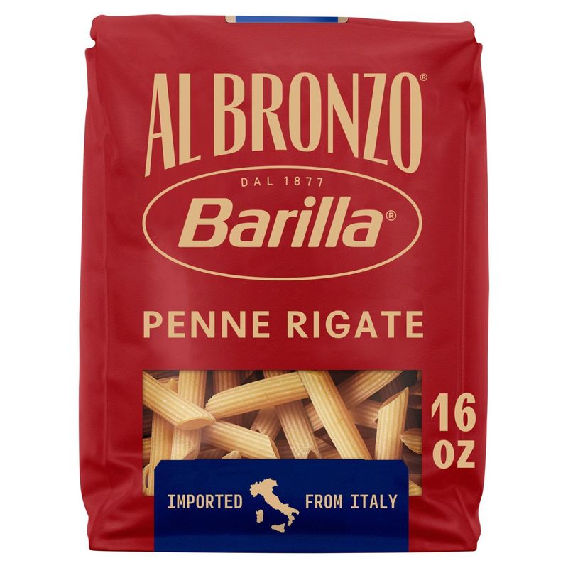Barilla Al Bronzo Penne Rigate N.352 Pasta, 1 lb