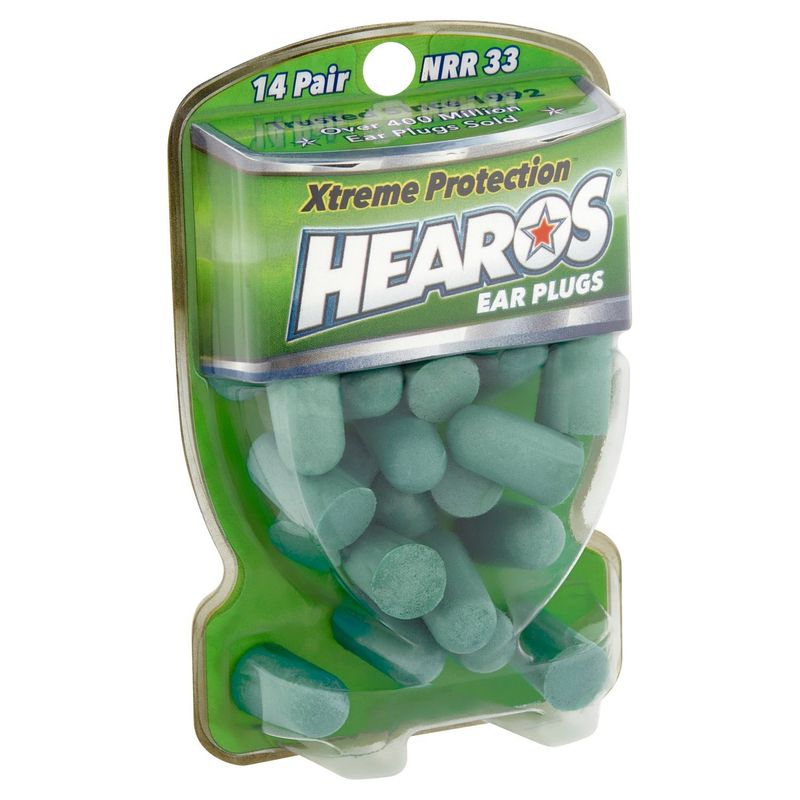 Hearos Xtreme Protection NRR 33 Ear Plugs, 14 pair