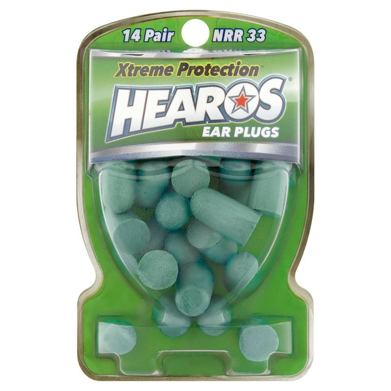 Hearos Xtreme Protection NRR 33 Ear Plugs, 14 pair