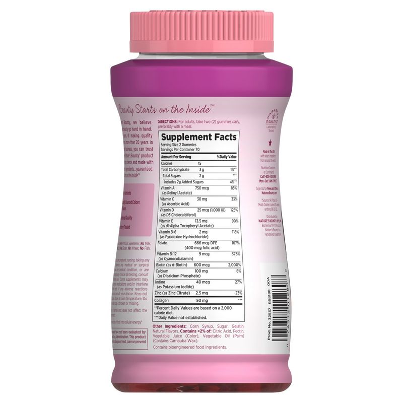 Nature's Bounty Optimal Solutions Women's Multi Vitamin Dietary Supplement, 140 count