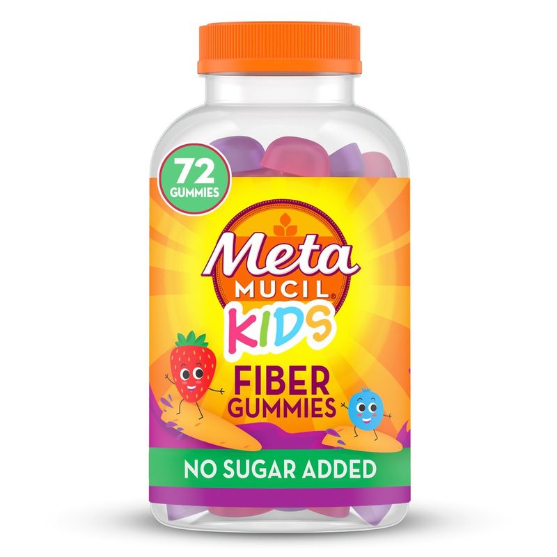 Metamucil Kids Fiber Supplement Gummies, 72ct Gummies