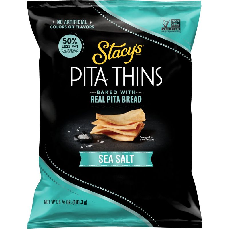 Stacy's Baked Pita Thins Sea Salt 6 3/4 Oz