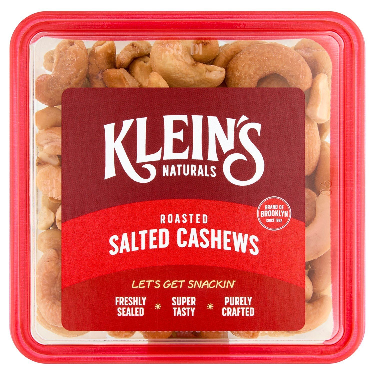 Klein's Naturals Roasted Salted Cashews, 7 oz