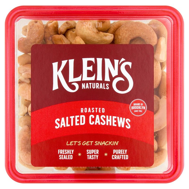 Klein's Naturals Roasted Salted Cashews, 7 oz