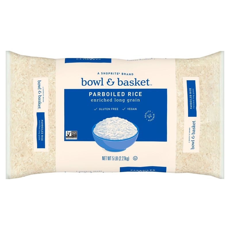 Bowl &amp; Basket Enriched Long Grain Parboiled Rice, 5 lb