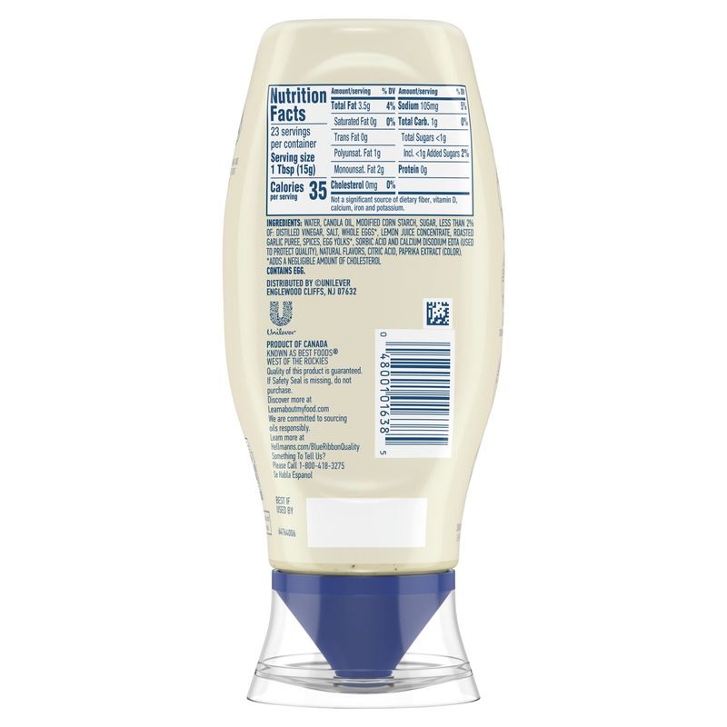 Hellmann's Italian Herb &amp; Garlic Mayonnaise Dressing, 11.5 fl oz