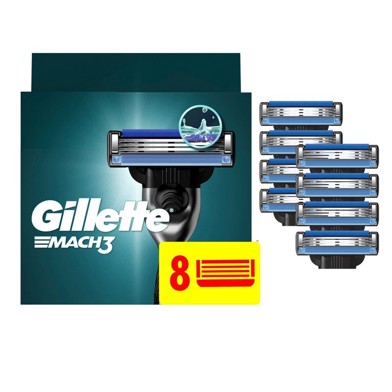 Gillette Mach3 Cartridges, 8 count