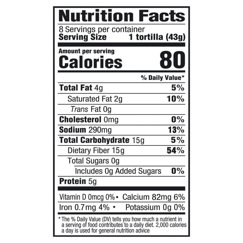 Mission Zero Net Carbs Spinach Tortilla Wraps, 8 count, 12.13 oz