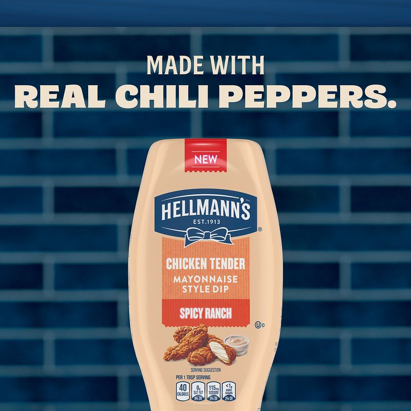 Hellmann's Spicy Ranch Chicken Tender Mayonnaise Style Dip, 11.5 fl oz
