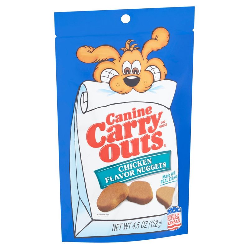 Canine Carry Outs Chicken Flavor Nuggets Dog Snacks, 4.5 oz
