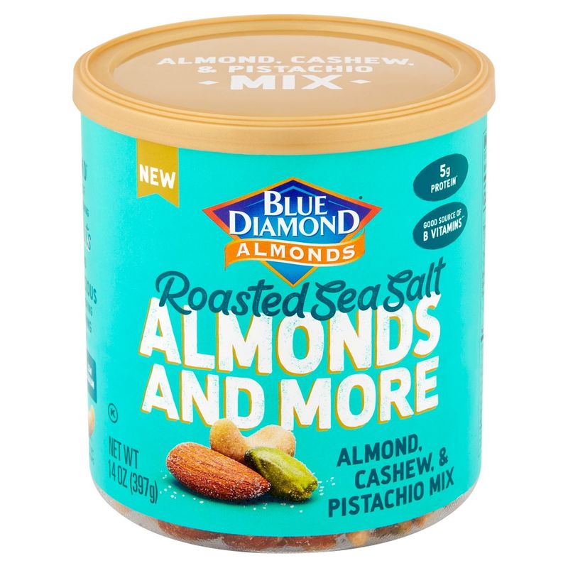 Blue Diamond Almonds Roasted Sea Salt Almond, Cashew, &amp; Pistachio Mix, 14 oz