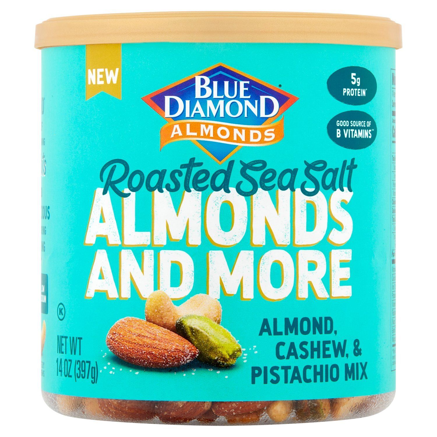 Blue Diamond Almonds Roasted Sea Salt Almond, Cashew, &amp; Pistachio Mix, 14 oz