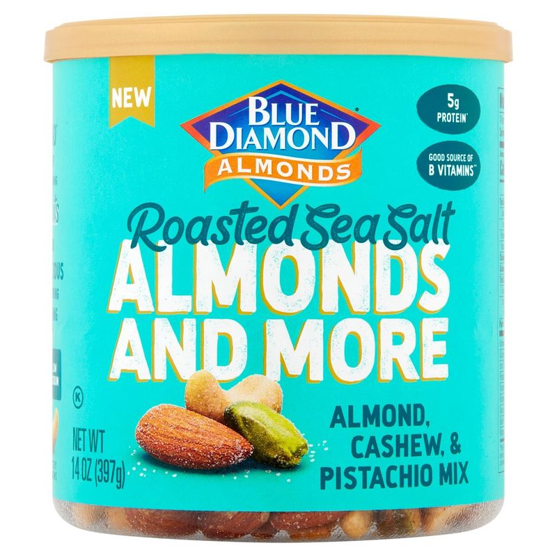 Blue Diamond Almonds Roasted Sea Salt Almond, Cashew, &amp; Pistachio Mix, 14 oz