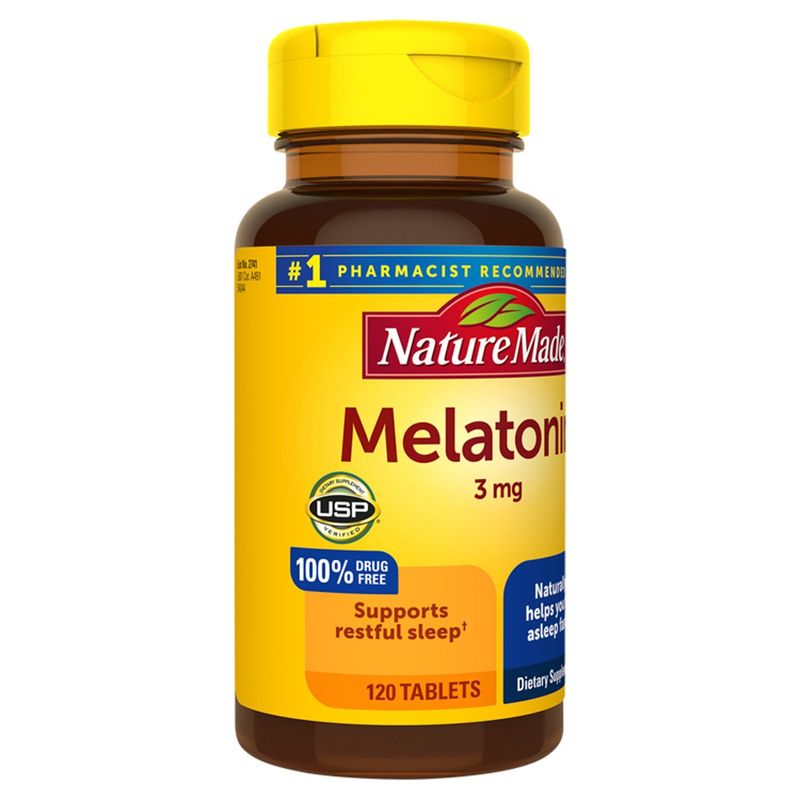 Nature Made Melatonin 3 mg Tablets, 120 Count