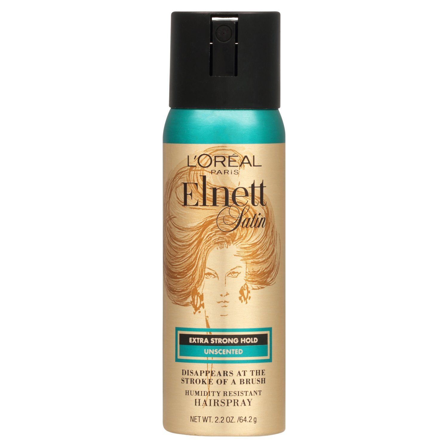 L'Oreal Paris Elnett Satin Extra Strong Hold, Light Hairspray Unscented, 2.2 oz.