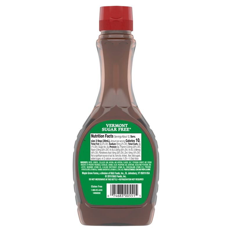 Vermont Sugar Free Low Calorie Syrup, 12 fl oz