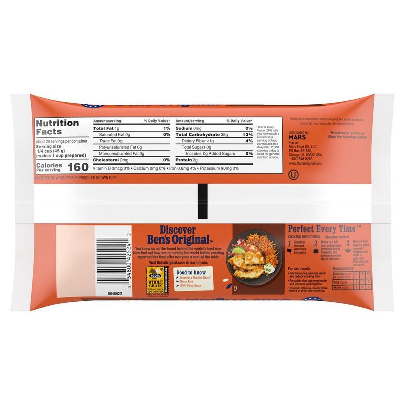 Ben's Original Whole Grain Brown Rice, 2 lb