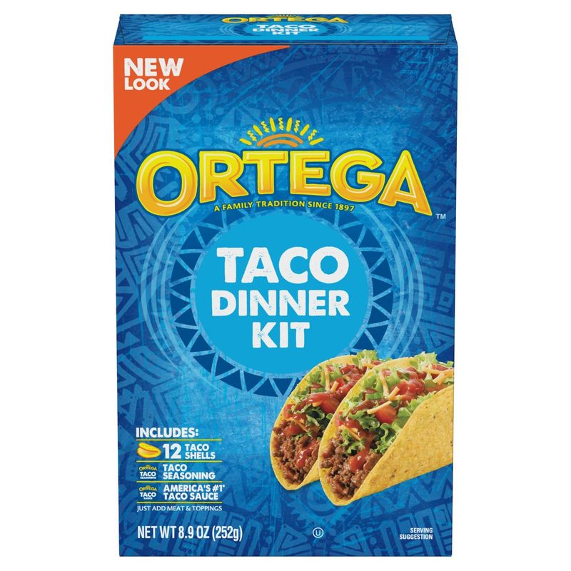 Ortega Taco Dinner Kit, 8.9 oz