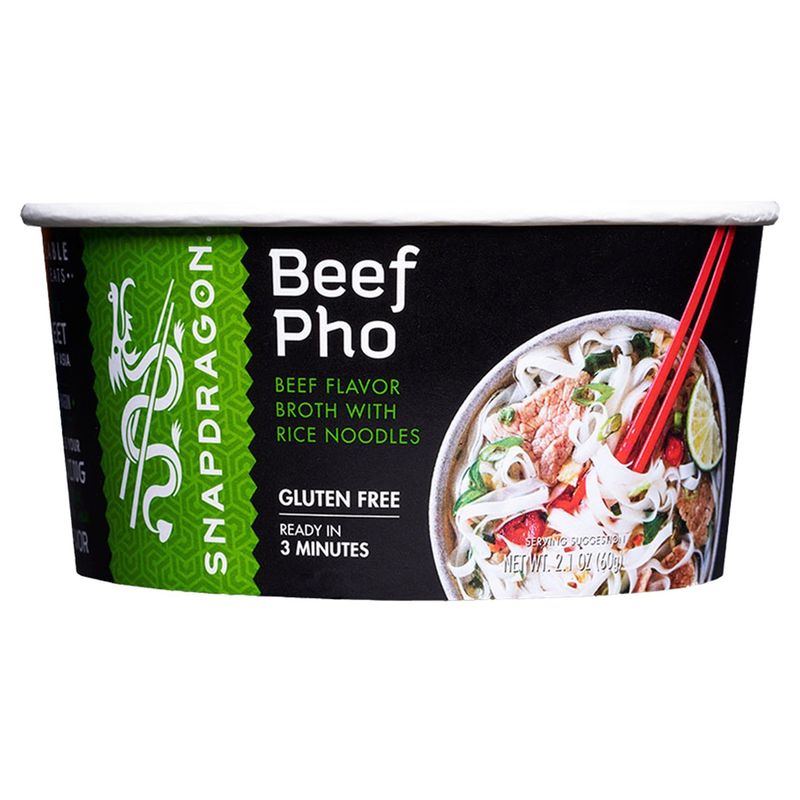 Snapdragon Beef Pho Flavored Noodle Soup, 2.1 oz