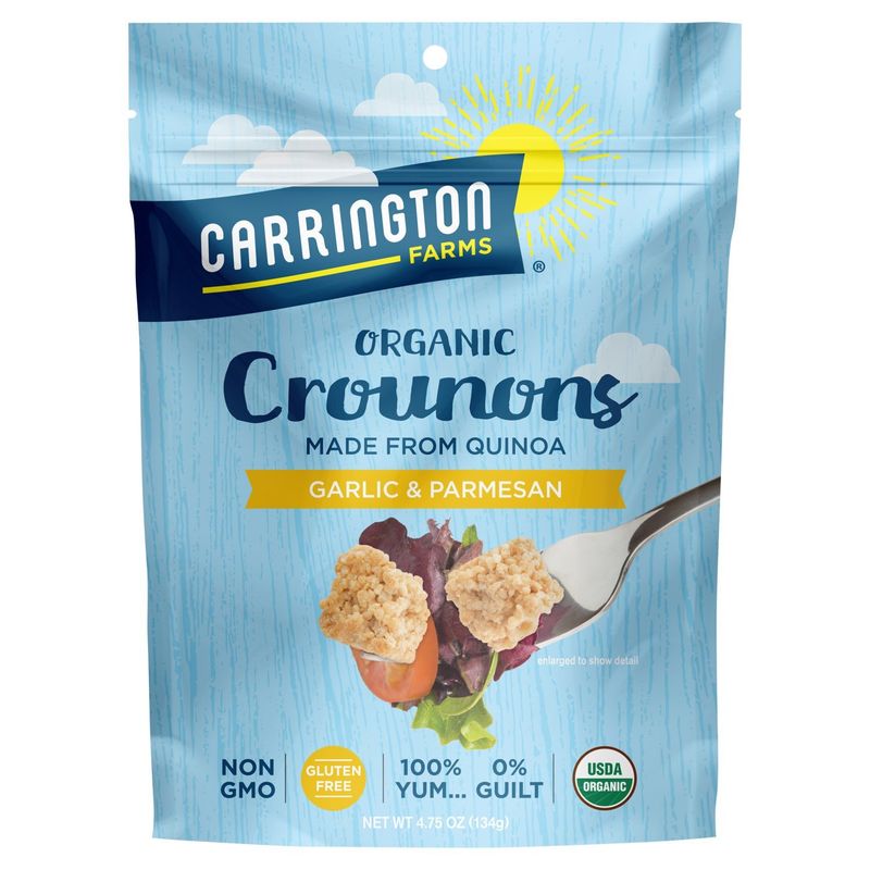 Carrington Farms Organic Garlic &amp; Parmesan Crounons, 4.75 oz
