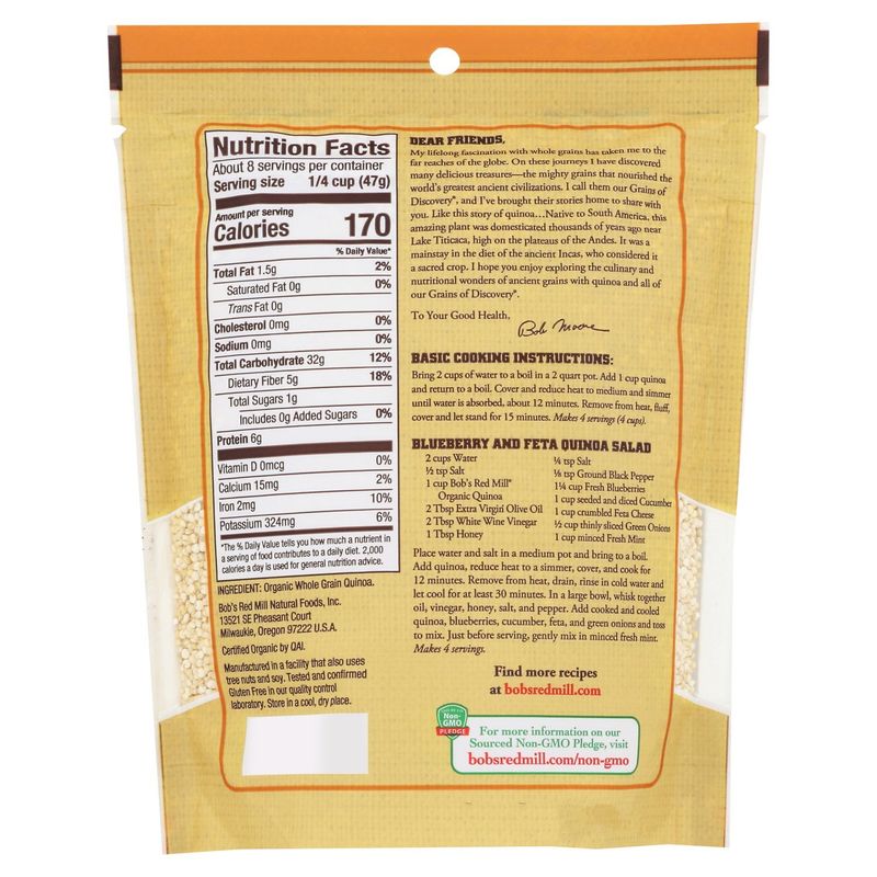 Bob's Red Mill Organic Whole Grain Quinoa, 13 oz
