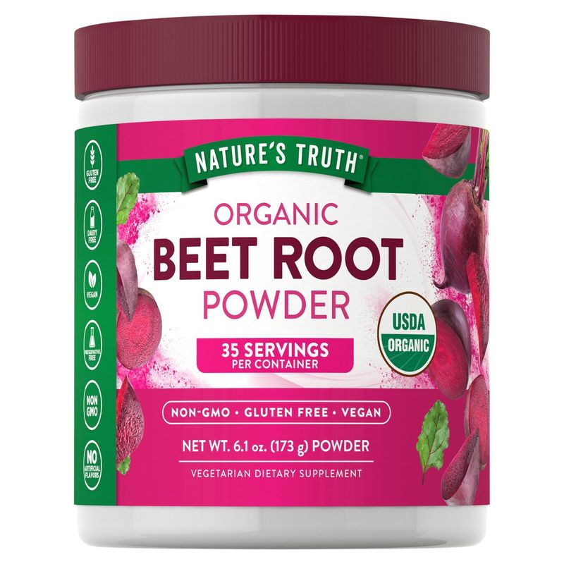 Nature's Truth Organic Beet Root Powder Vegetarian Dietary Supplement, 6.1 oz