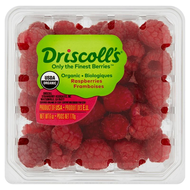 Driscoll's Organic Raspberries, 6 oz