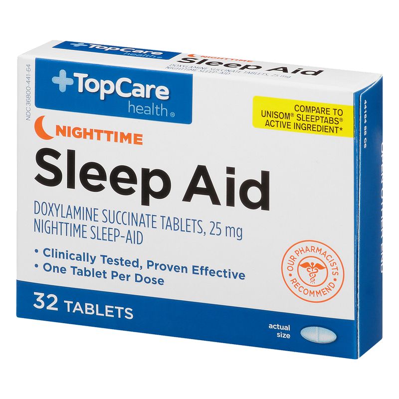 TopCare Doxylamine Sleep Aid Tablets, 32 each