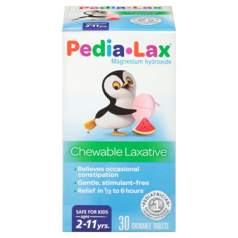 Fleet Pedia-Lax Oral Saline Laxative Chewable Tablets, Ages 2-11 yrs., 30 count