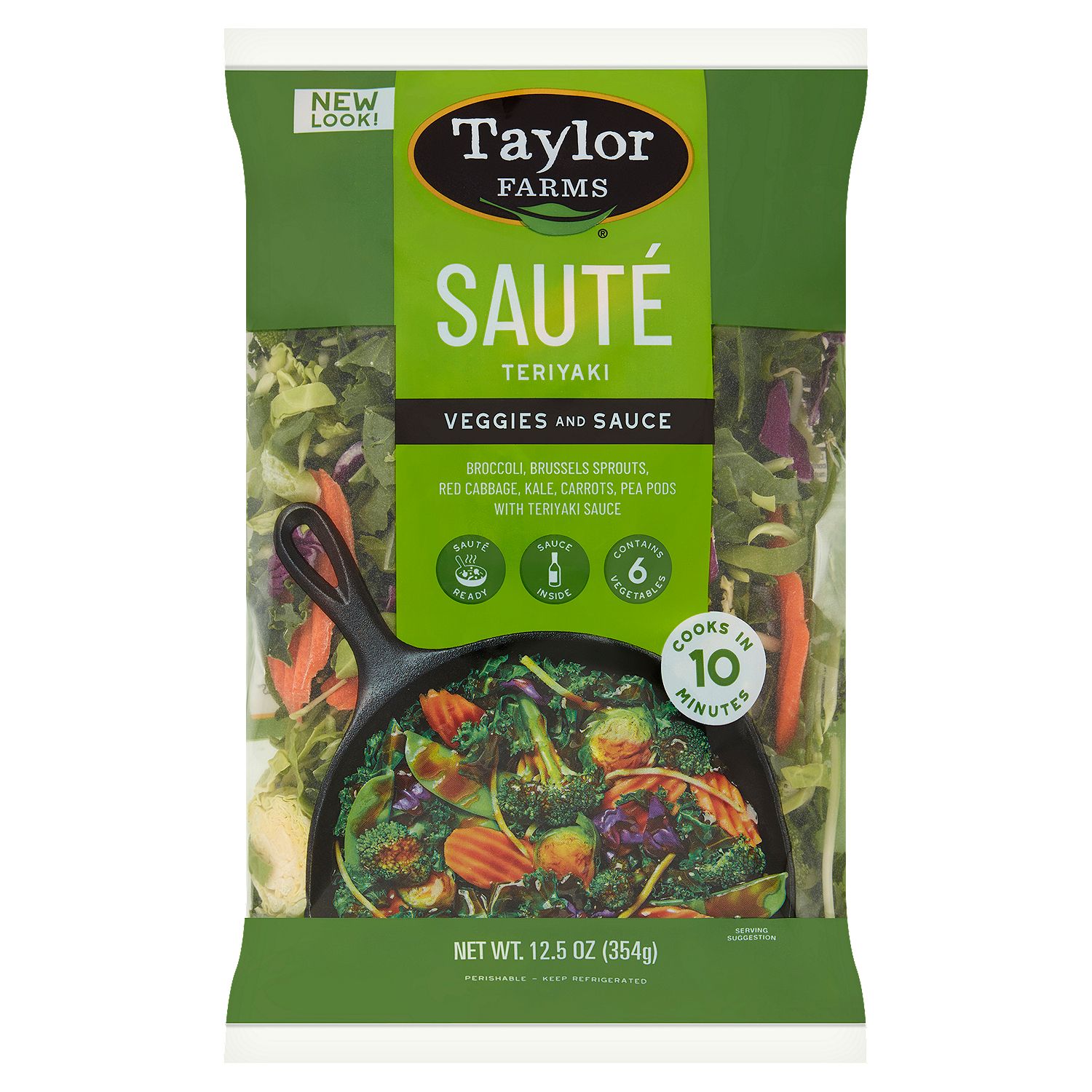 Taylor Farms Teriyaki Veggies and Sauce Sautè, 12.5 oz bag