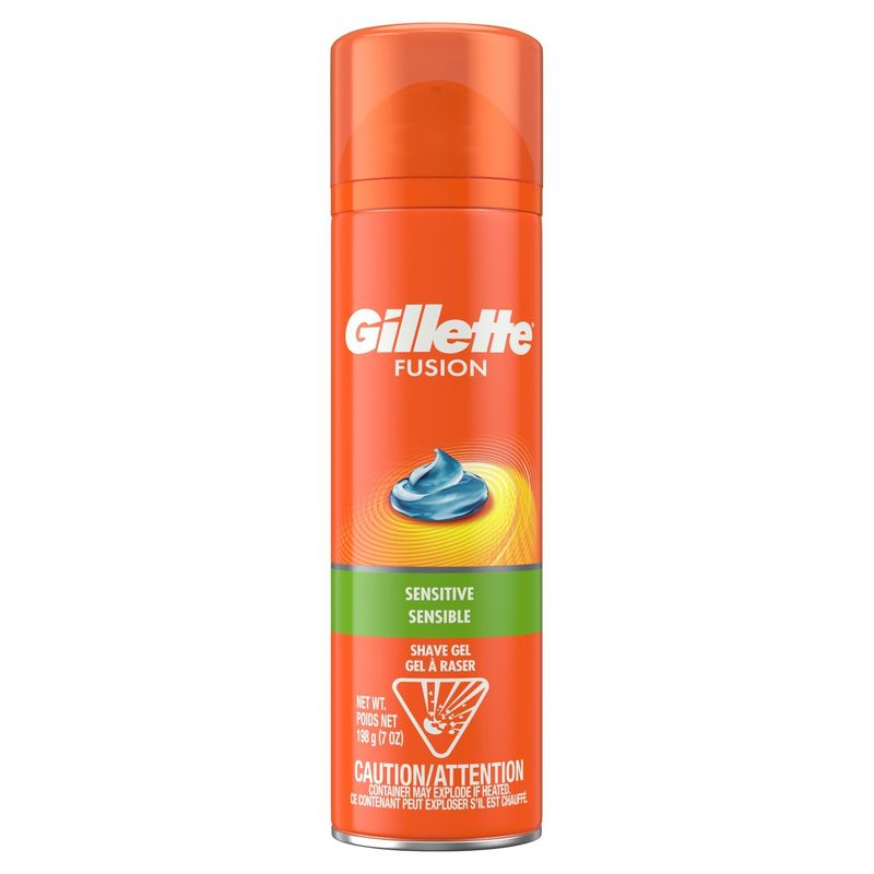 Gillette Fusion Sensitive Shave Gel, 7 oz
