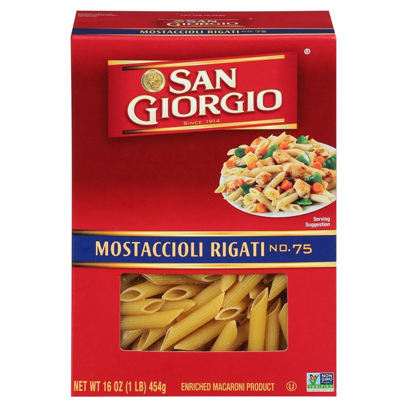 San Giorgio Mostaccioli Rigati No. 75 Enriched Macaroni Product, 16 oz