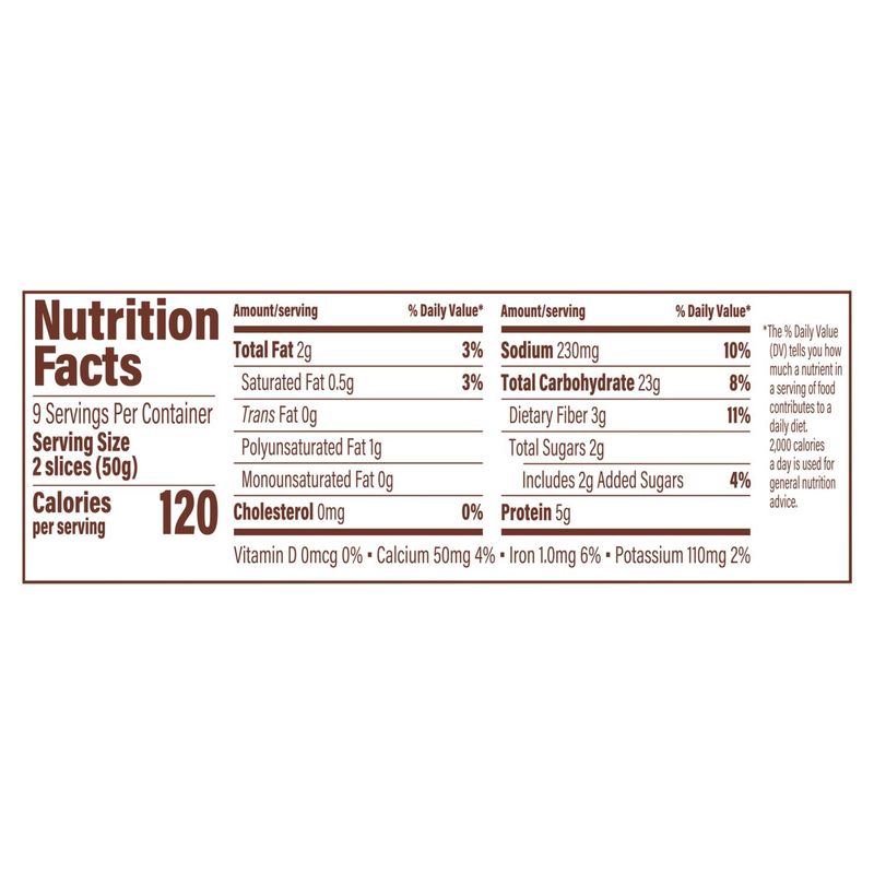 Bimbo 100% Whole Wheat Bread, 1 lb